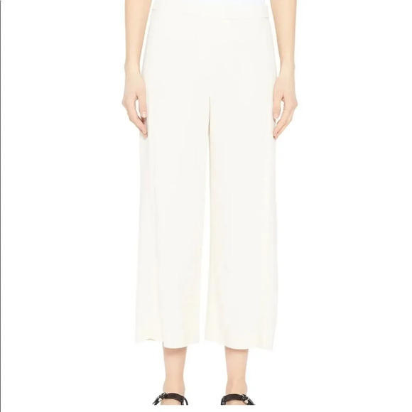 Theory Pants - NEW Theory Tinley Twill Cropped Wide Leg Pants